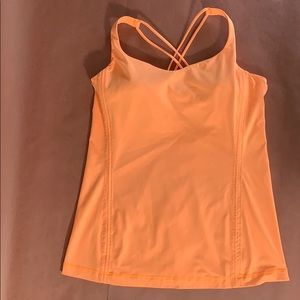 Lululemon tank, size 10, Orange
